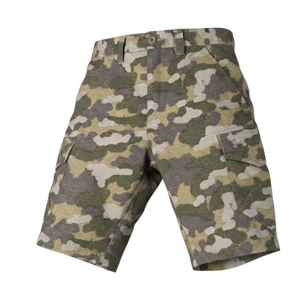 Under Armour HeatGear Cargo Shorts Mens 32 (34x10) Camo Loose Fit Hunt Fishing